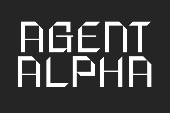 Agent Alpha: A Sharp Display Font for Crafters and Small Shop Owners