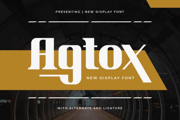 Agtox: A Fresh Display Font for Editorial Storytelling