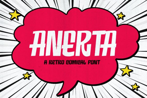 Anerta: A Retro Display Font for Editorial Storytelling