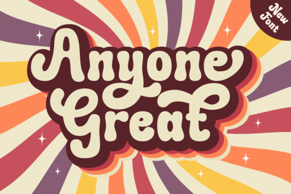 Anyone Great: A Playful Display Font for Editorial Design