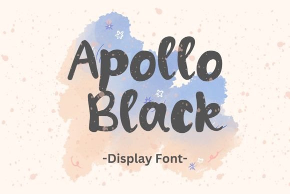 Apollo Black: A Display Font for Editorial Design