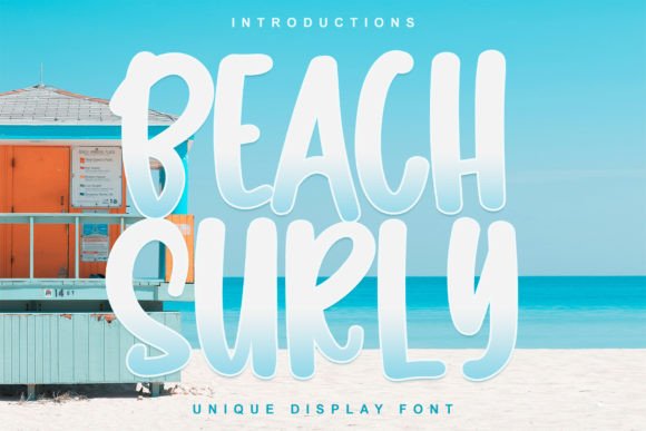 Beach Surly: A Playful Display Font for Small Business Branding