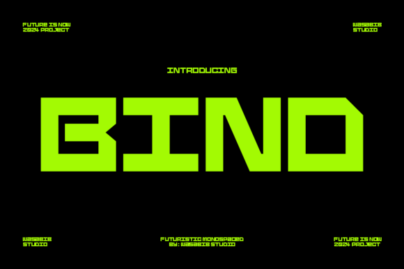 Bind Font: Geometric Typeface for Modern Maker Projects