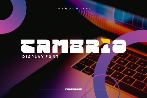 Cambrio: A Bold Display Font That Gives Branding an Urban Edge