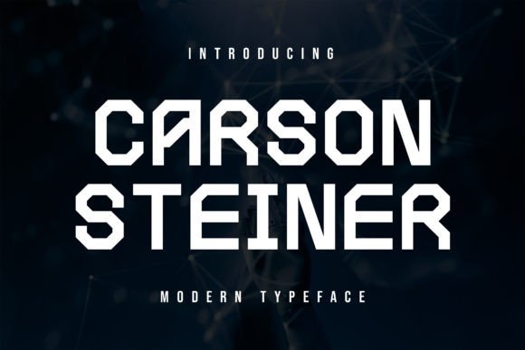 Carson Steiner: A Casual Display Font for Handmade Products and Craft Projects