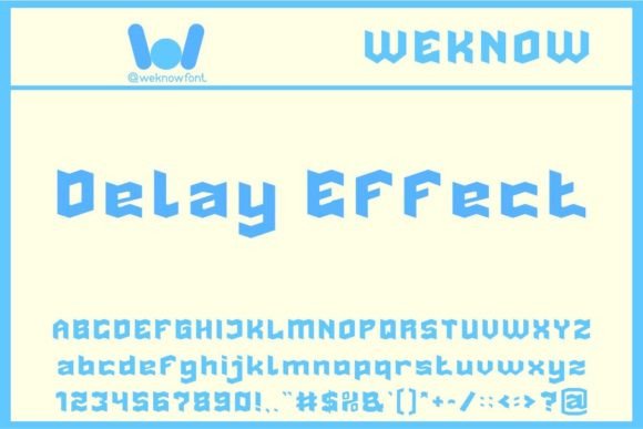 Delay Effect: A Display Font for Editorial Impact