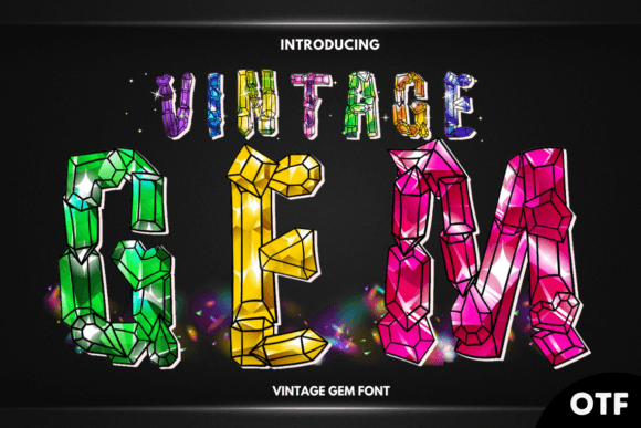 Elevate Campaigns with the Vintage Gem Display Font