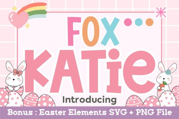 Fox Katie Font: A Playful Display Typeface for Handmade Products