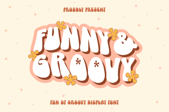 Funny and Groovy Font: A Retro Display Typeface for Crafters and Makers