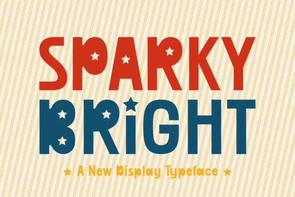 Give Your Crafts a Cheerful Edge with Sparky Bright Font