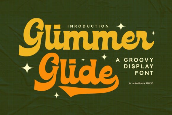 Glimmer Glide: The Groovy Script Font Your Craft Projects Need