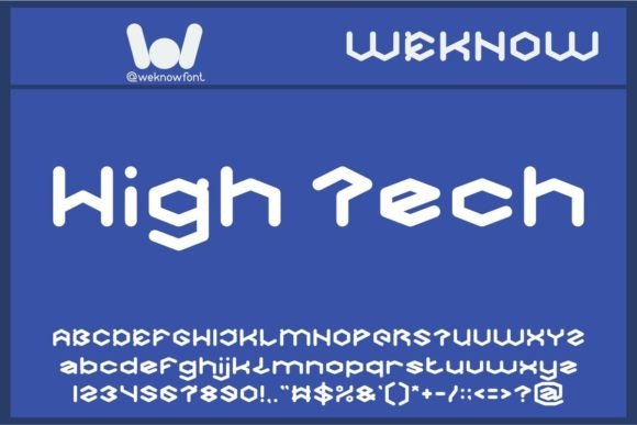 High Tech Font Review: A Web Designer's Digital Display Typeface