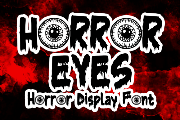 Horror Eyes: A Playful Display Font for Editorial Design