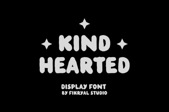 Kind Hearted Font: A Warm Display Typeface for Handmade Labels, Cards, and Shop Branding