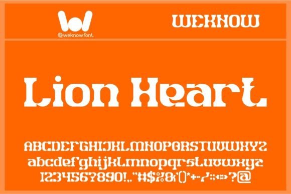 Lion Heart: A Slab Serif Display Font for Editorial Design