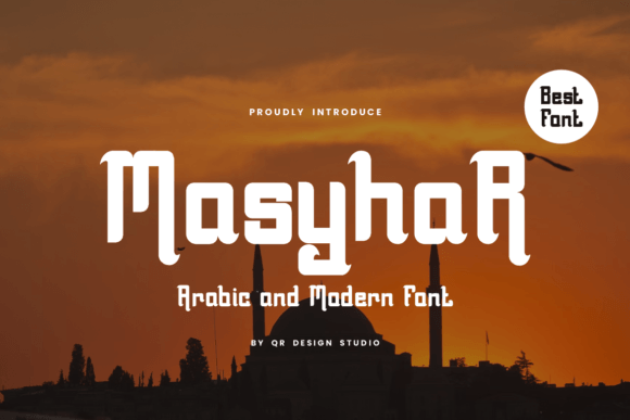 Masyhar: An Elegant Display Typeface for Small Business Branding