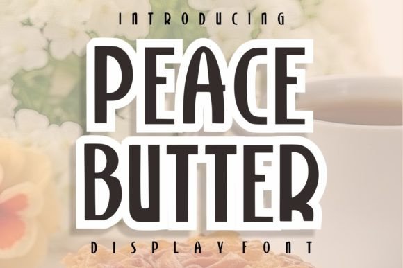 Peace Butter: A Relaxed Vintage Display Font for Brands