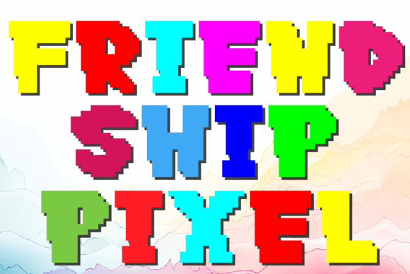 Pixel Friendship: A Display Font for Editorial Creativity