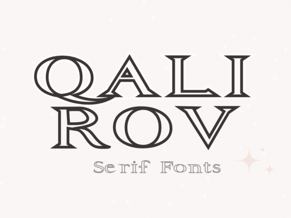 Qalirov: A Playful Display Font for Bold Digital Identities