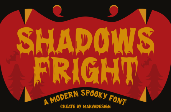Shadows Fright: A Spooky Display Font for Crafters